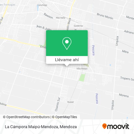 Mapa de La Cámpora Maipú-Mendoza