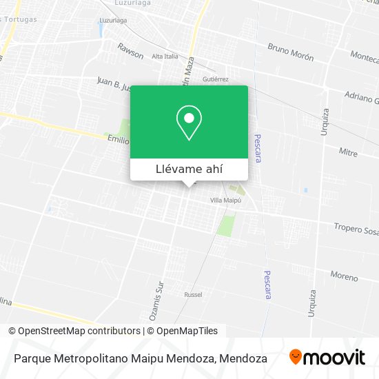 Mapa de Parque Metropolitano Maipu Mendoza