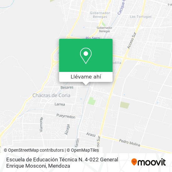 Mapa de Escuela de Educación Técnica N. 4-022 General Enrique Mosconi