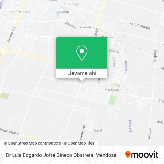 Mapa de Dr Luis Edgardo Jofré Gineco Obstreta