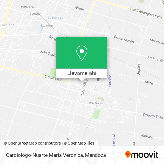Mapa de Cardiologo-Nuarte Maria Veronica