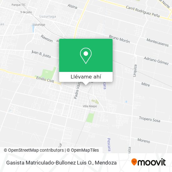 Mapa de Gasista Matriculado-Bullonez Luis O.