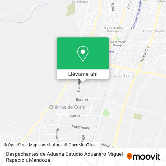 Mapa de Despachantes de Aduana-Estudio Aduanero Miguel Rapacioli