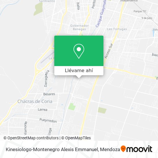 Mapa de Kinesiologo-Montenegro Alexis Emmanuel