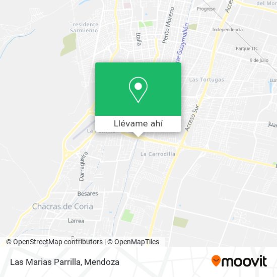 Mapa de Las Marias Parrilla