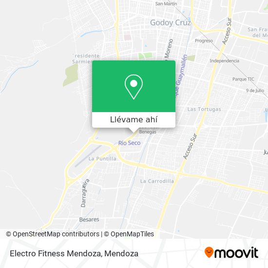 Mapa de Electro Fitness Mendoza