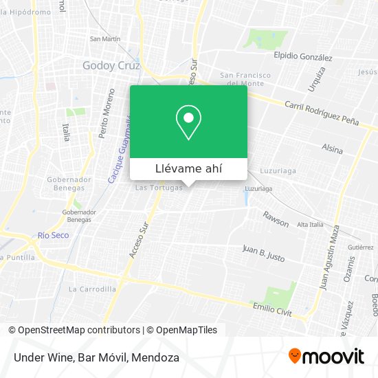 Mapa de Under Wine, Bar Móvil