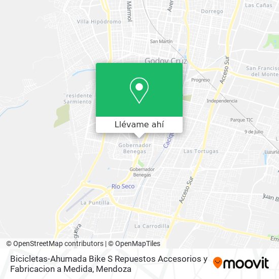 Mapa de Bicicletas-Ahumada Bike S Repuestos Accesorios y Fabricacion a Medida