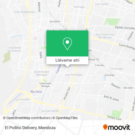 Mapa de El Pollito Delivery