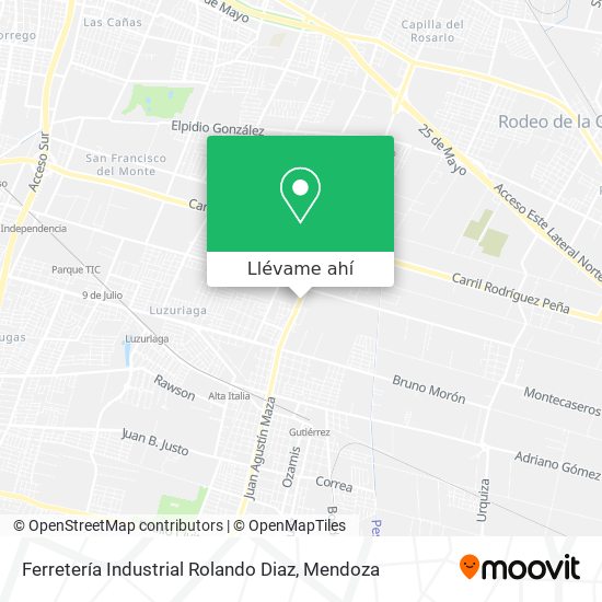 Mapa de Ferretería Industrial Rolando Diaz