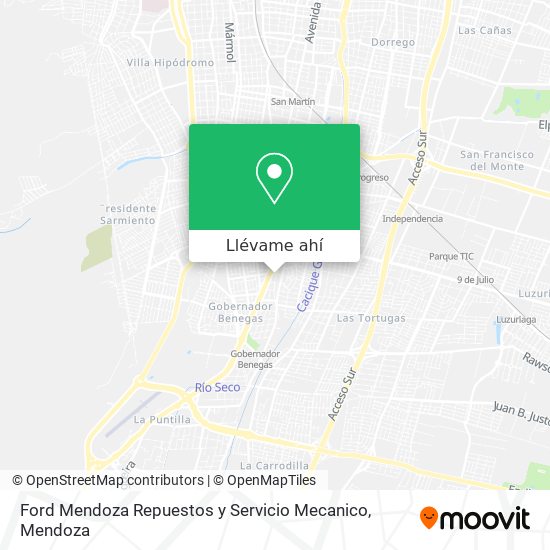 Mapa de Ford Mendoza Repuestos y Servicio Mecanico