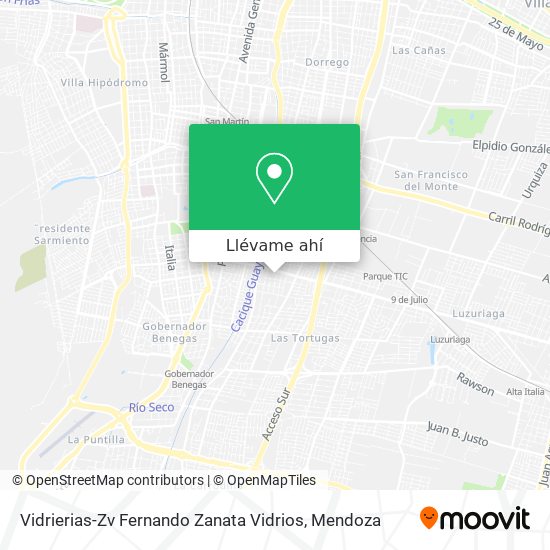 Mapa de Vidrierias-Zv Fernando Zanata Vidrios