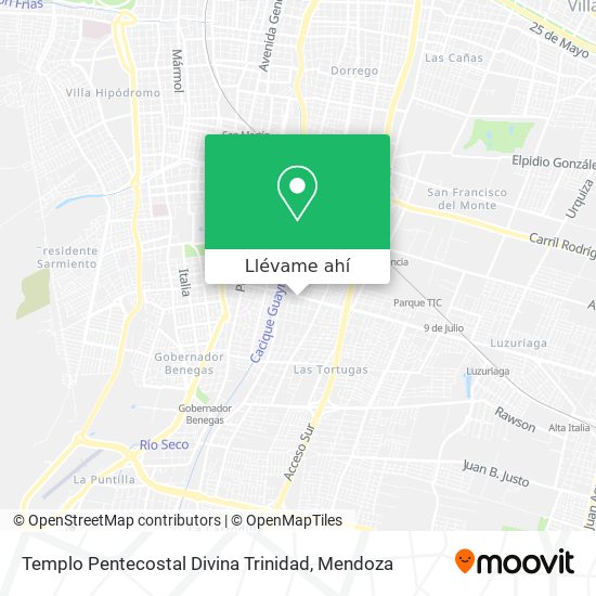 Mapa de Templo Pentecostal Divina Trinidad