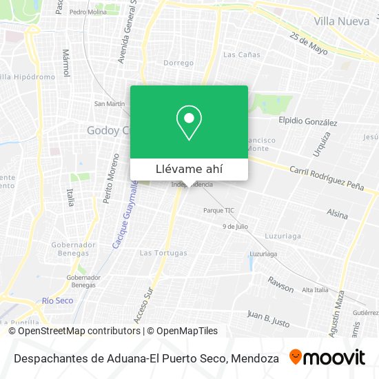 Mapa de Despachantes de Aduana-El Puerto Seco