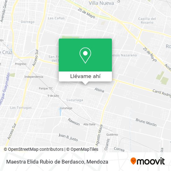 Mapa de Maestra Elida Rubio de Berdasco