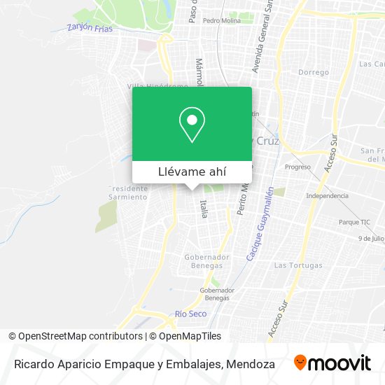 Mapa de Ricardo Aparicio Empaque y Embalajes