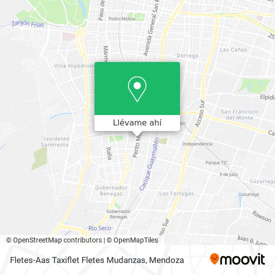 Mapa de Fletes-Aas Taxiflet Fletes Mudanzas