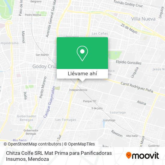 Mapa de Chitza Colfe SRL Mat Prima para Panificadoras Insumos