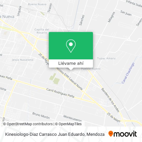 Mapa de Kinesiologo-Diaz Carrasco Juan Eduardo