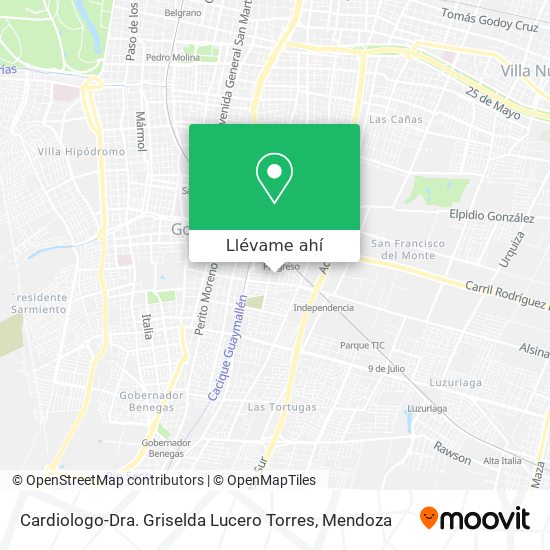 Mapa de Cardiologo-Dra. Griselda Lucero Torres