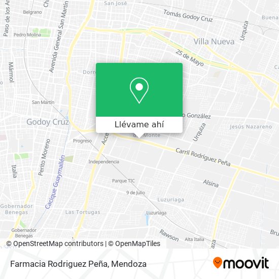 Mapa de Farmacia Rodriguez Peña