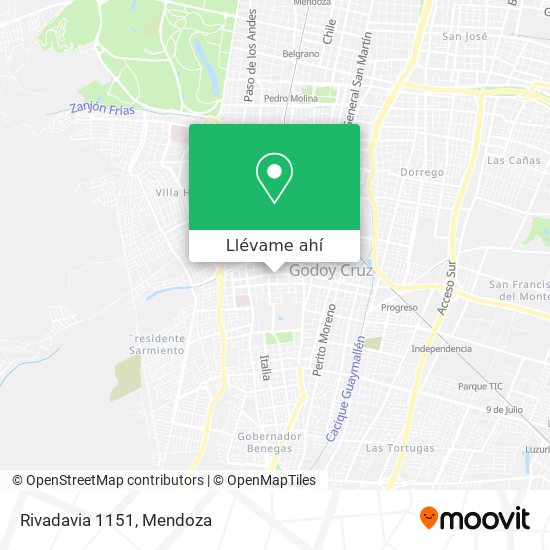 Mapa de Rivadavia 1151