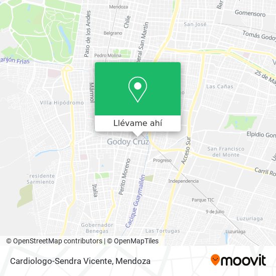 Mapa de Cardiologo-Sendra Vicente