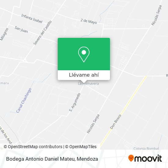 Mapa de Bodega Antonio Daniel Mateu