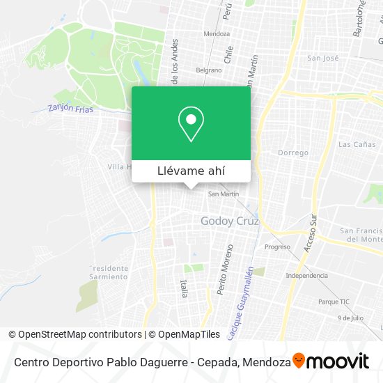 Mapa de Centro Deportivo Pablo Daguerre - Cepada