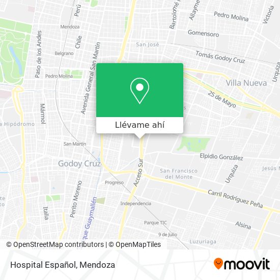 Mapa de Hospital Español