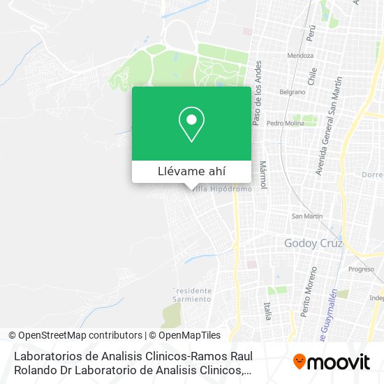 Mapa de Laboratorios de Analisis Clinicos-Ramos Raul Rolando Dr Laboratorio de Analisis Clinicos