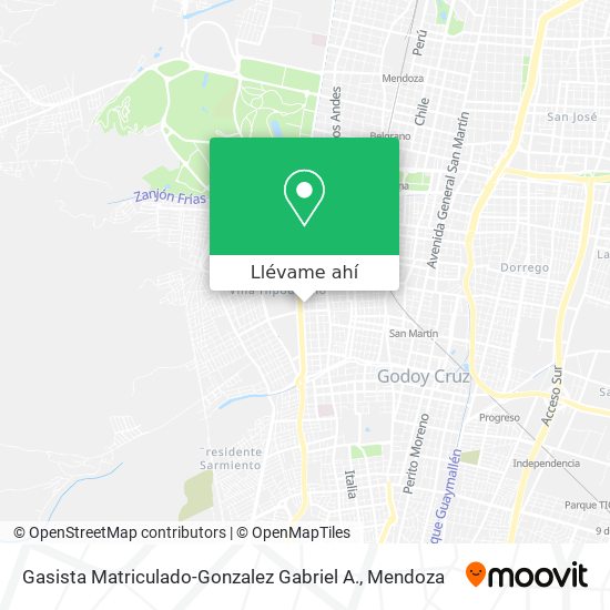 Mapa de Gasista Matriculado-Gonzalez Gabriel A.