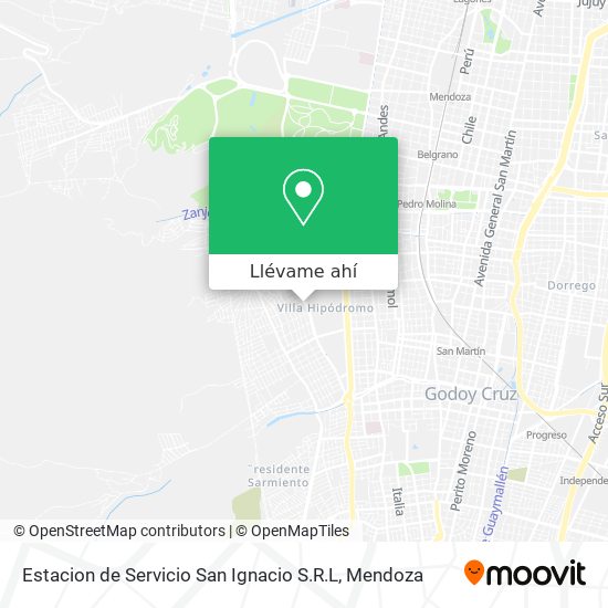 Mapa de Estacion de Servicio San Ignacio S.R.L