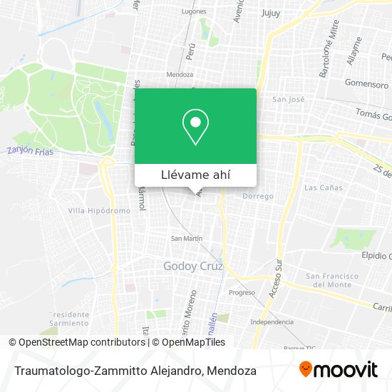 Mapa de Traumatologo-Zammitto Alejandro