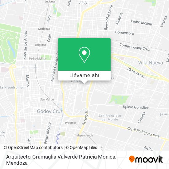 Mapa de Arquitecto-Gramaglia Valverde Patricia Monica