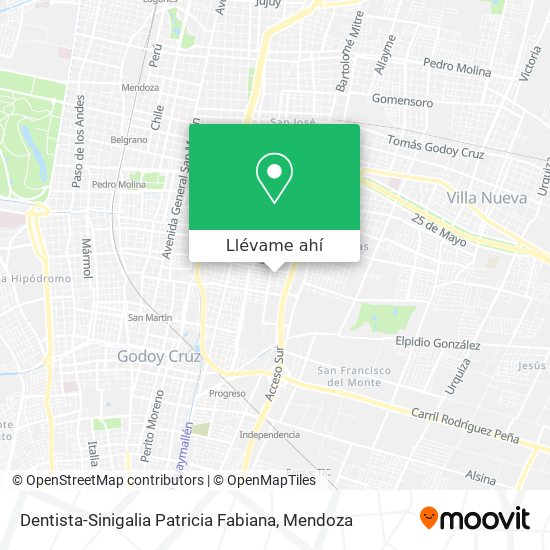 Mapa de Dentista-Sinigalia Patricia Fabiana