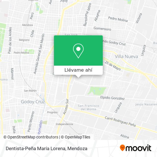 Mapa de Dentista-Peña María Lorena