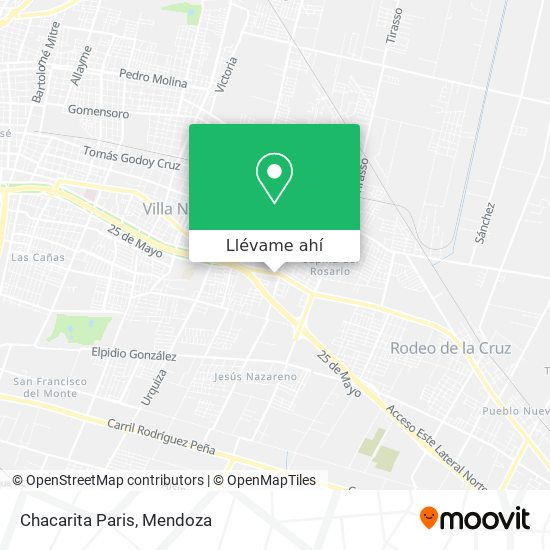 Mapa de Chacarita Paris