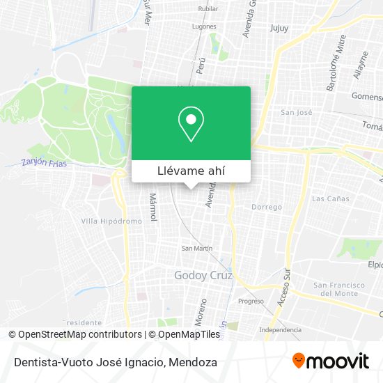 Mapa de Dentista-Vuoto José Ignacio