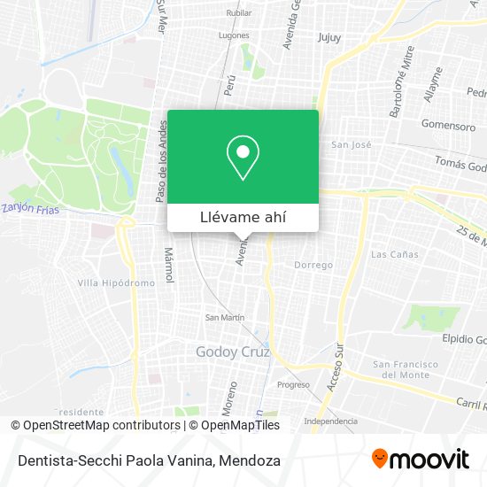 Mapa de Dentista-Secchi Paola Vanina
