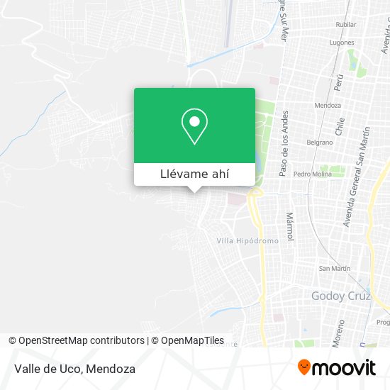 Mapa de Valle de Uco