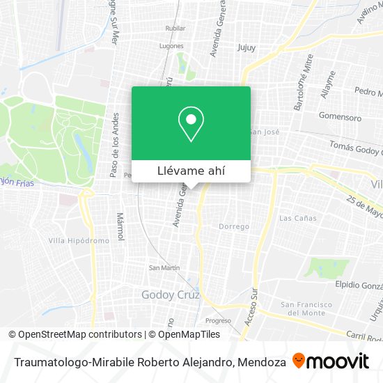 Mapa de Traumatologo-Mirabile Roberto Alejandro