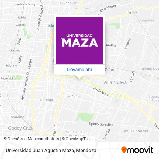 Mapa de Universidad Juan Agustín Maza