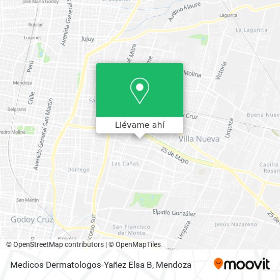 Mapa de Medicos Dermatologos-Yañez Elsa B