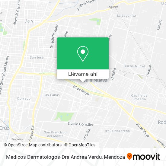 Mapa de Medicos Dermatologos-Dra Andrea Verdu