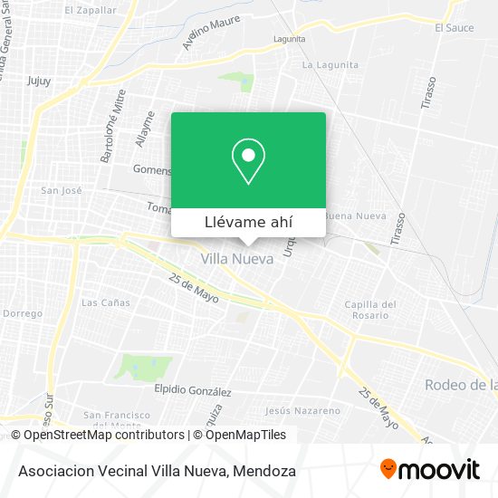 Mapa de Asociacion Vecinal Villa Nueva
