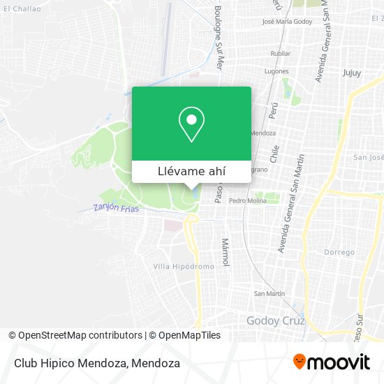 Mapa de Club Hipico Mendoza