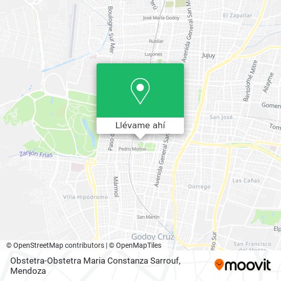 Mapa de Obstetra-Obstetra Maria Constanza Sarrouf