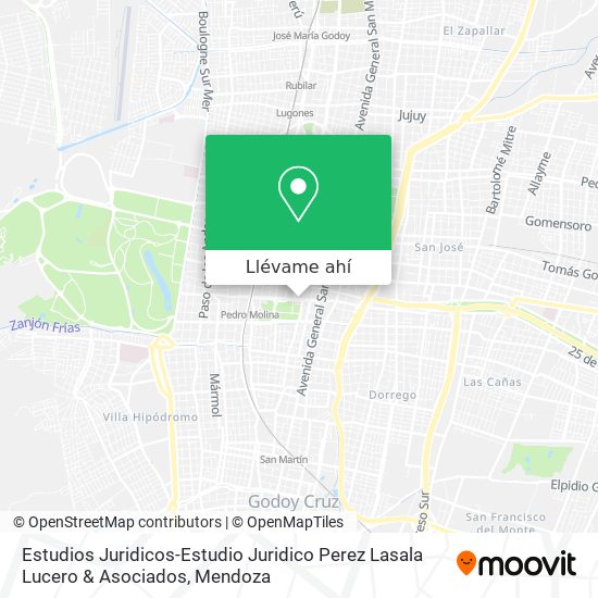 Mapa de Estudios Juridicos-Estudio Juridico Perez Lasala Lucero & Asociados