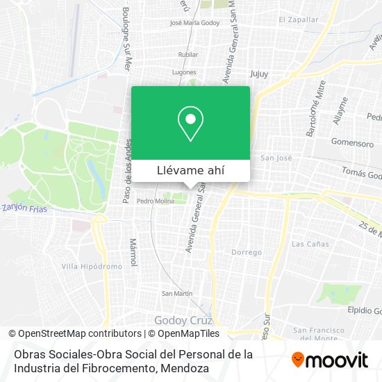 Mapa de Obras Sociales-Obra Social del Personal de la Industria del Fibrocemento